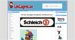 Desktop Screenshot of leklagret.se