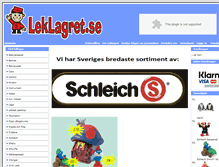 Tablet Screenshot of leklagret.se